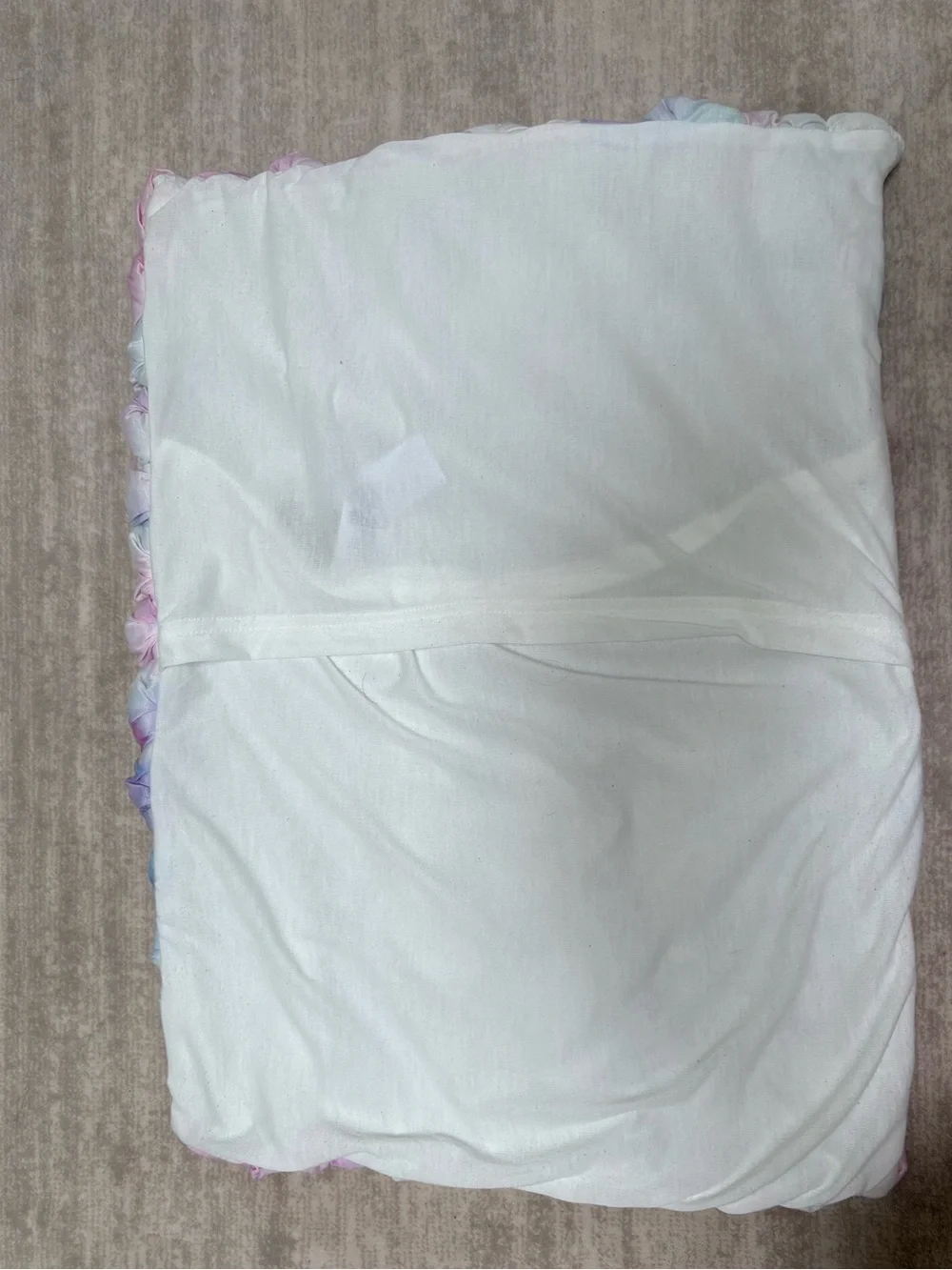 Pottery Barn Teen Pastel Tie-Dye Pillow Covers. Marshmallow quilt sham covers.